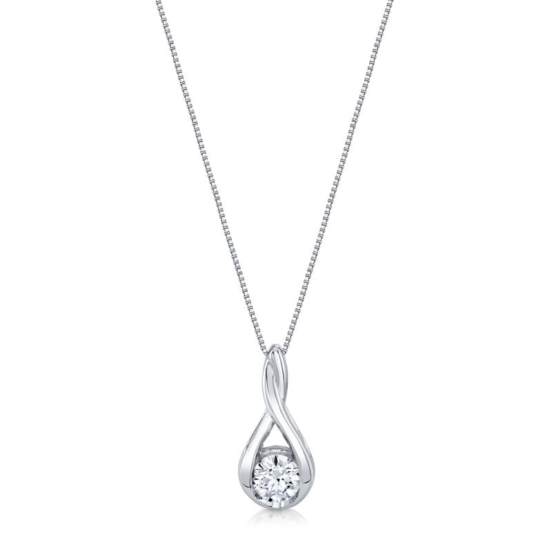Lab Grown Diamond Sirena Pendant in 14k White Gold image number null